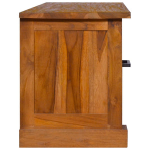 Mobile Porta TV 112x30x37 cm in Legno Massello di Teak 289083