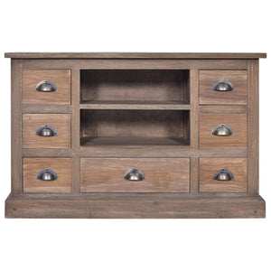 Credenza 90x30x58 cm in Legno Massello di Teak 288291