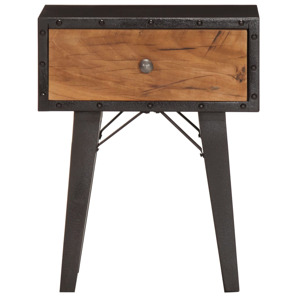 Comodino 40x30x50 cm in Legno Massello di Recupero 287856