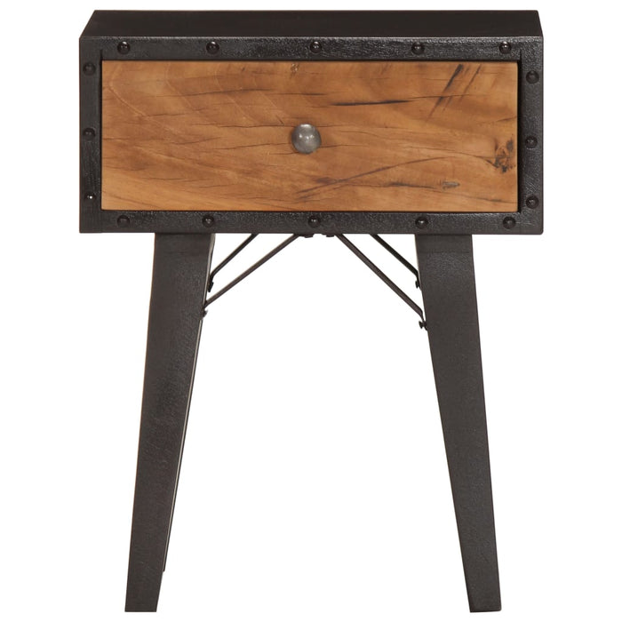 Comodino 40x30x50 cm in Legno Massello di Recupero 287856