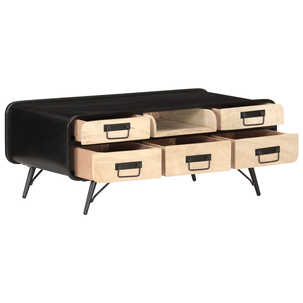 Tavolino da Salotto 100x50x40 cm in Legno Massello di Mango 287871