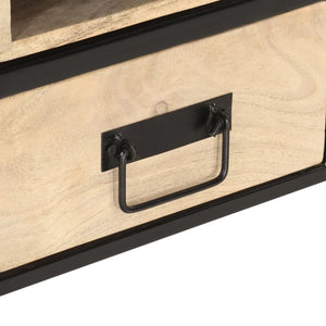 Tavolino da CaffÃ¨ 100x50x40 cm in Legno Massello di Mango