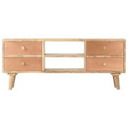Mobile Porta TV-Mobile per TV-Credenza TV 110x30x45 cm in Legno Massello di Mango 813070