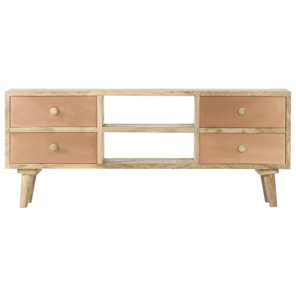 Mobile Porta TV-Mobile per TV-Credenza TV 110x30x45 cm in Legno Massello di Mango 813070