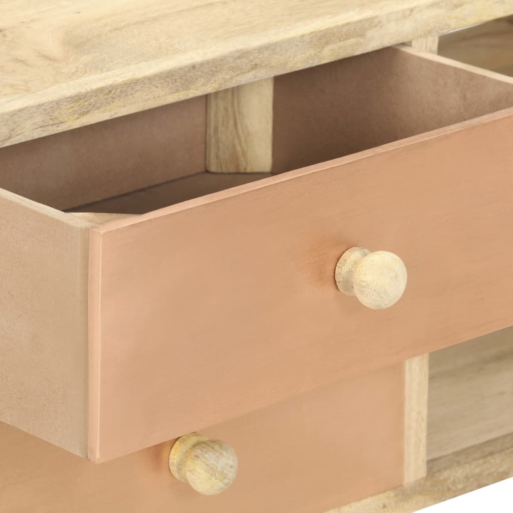 Mobile Porta TV-Mobile per TV-Credenza TV 110x30x45 cm in Legno Massello di Mango 813070