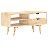Mobile Porta TV 90x35x45 cm in Legno Massello di Mango 287886