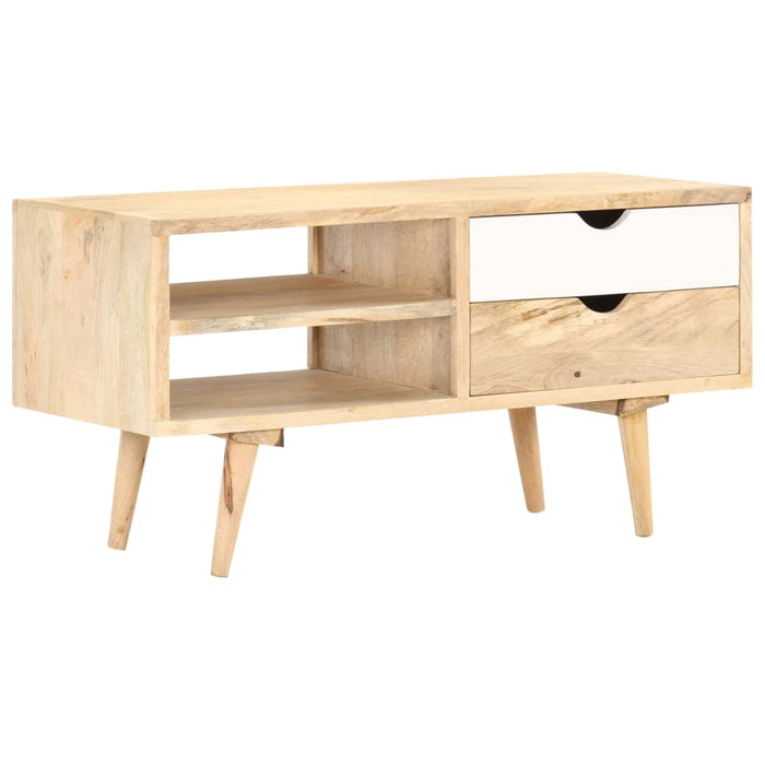 Mobile Porta TV 90x35x45 cm in Legno Massello di Mango 287886