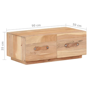 Tavolino da CaffÃ¨ 90x50x35 cm in Legno Massello di Recupero cod mxl 27548