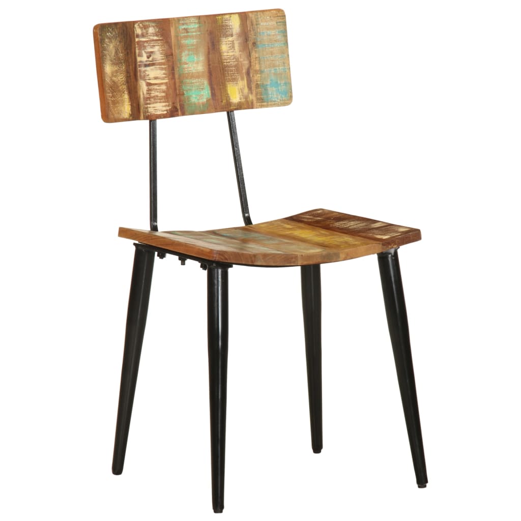 Sedie da Pranzo 2 pz in Legno Massello di Recupero  cod mxl 30168