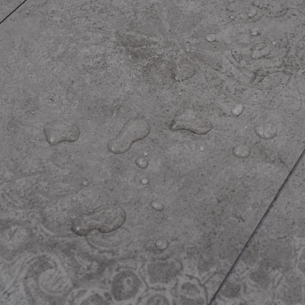 Listoni Pavimento PVC 5,02 mÂ² 2 mm Autoadesivi Grigio Cemento cod mxl 40150