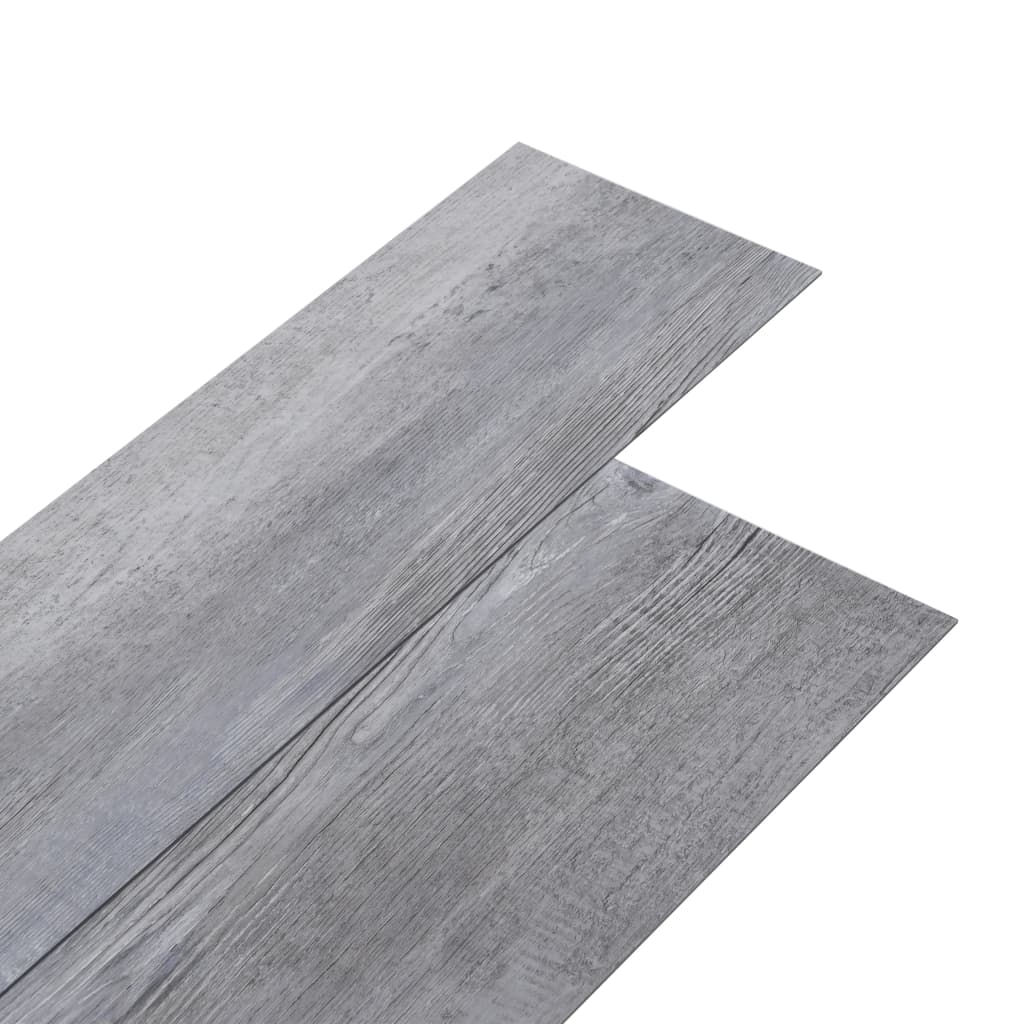 Listoni Pavimento in PVC 5,02 mÂ² 2 mm Autoadesivi Legno Grigio cod mxl 53571