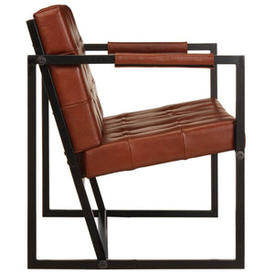 Divano a 2 Posti Marrone in Vera Pelle di Capra 288283