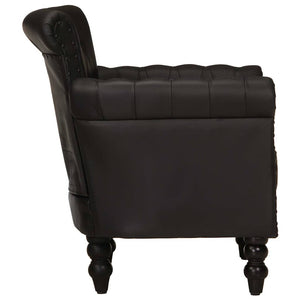 Poltrona Nera in Vera Pelle di Capra 288288