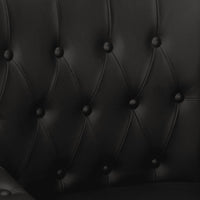 Poltrona Nera in Vera Pelle di Capra