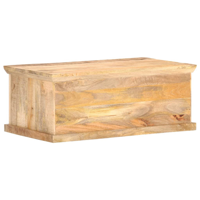 Tavolino da Salotto 90x50x35 cm Legno Massello di Mango e Canna 289089