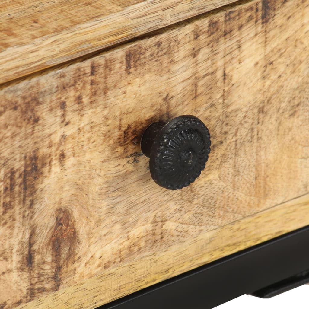 Tavolino Laterale a Forma di U 45x30x61 cm in Massello di Mango 289091