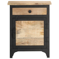 Comodino 40x30x50 cm in Legno Massello di Mango 289102