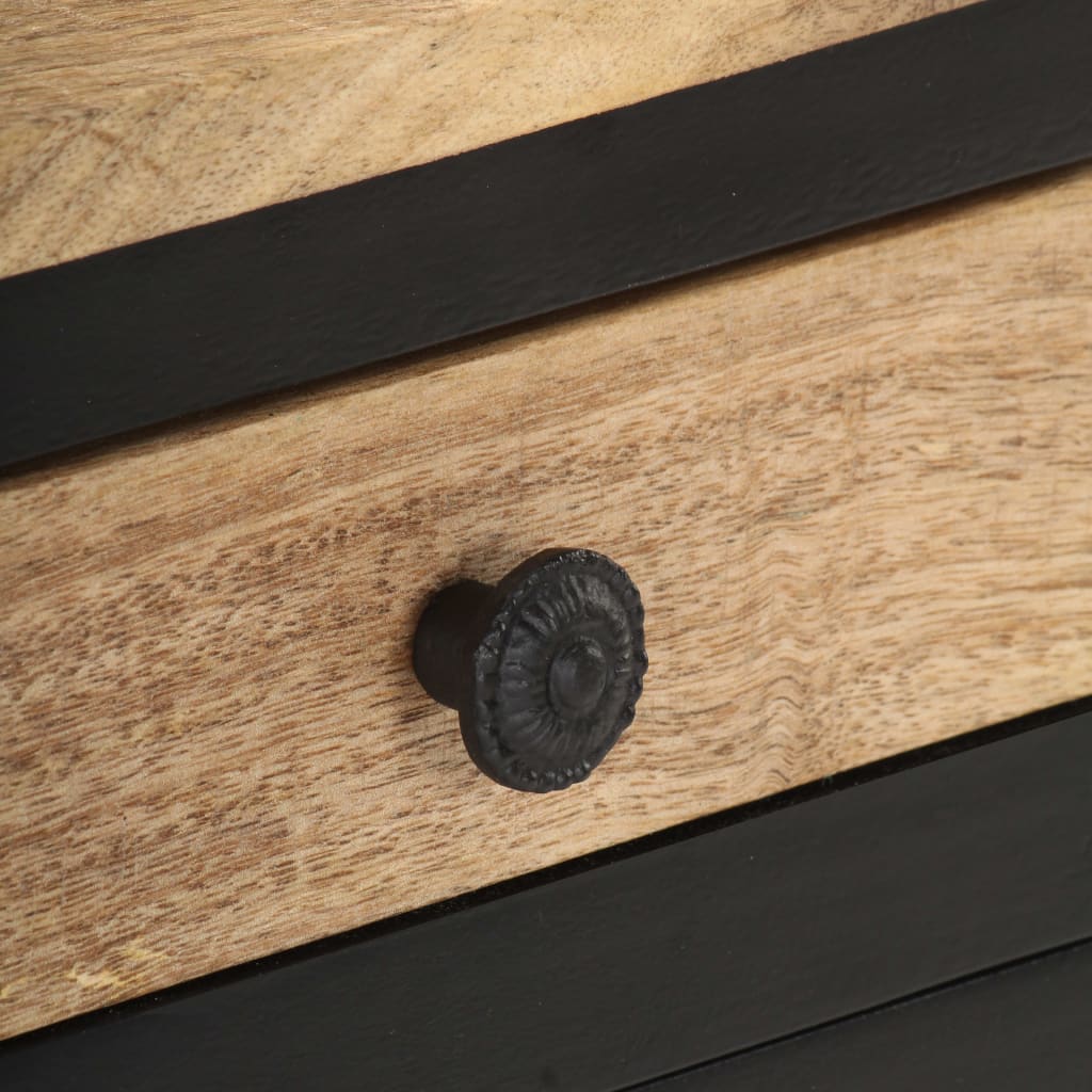 Comodino 40x30x50 cm in Legno Massello di Mango 289102