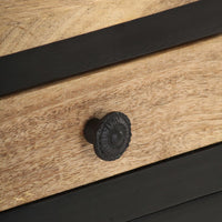 Comodino 40x30x50 cm in Legno Massello di Mango 289102