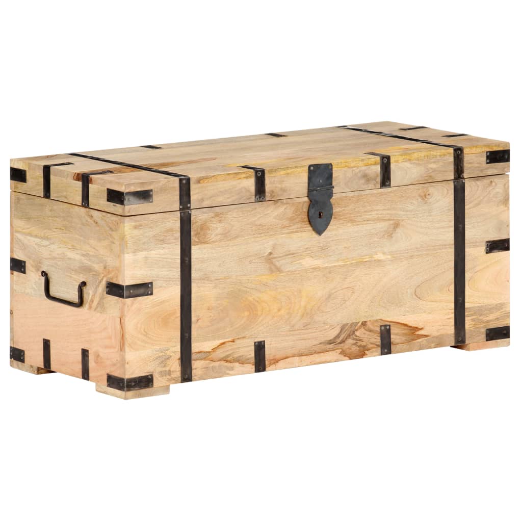 Baule 90x40x40 cm in Legno Massello di Mango cod mxl 51565