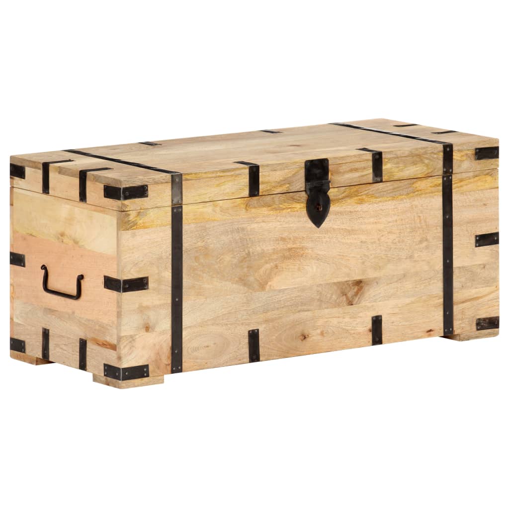 Baule 90x40x40 cm in Legno Massello di Mango cod mxl 51565