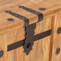 Baule 90x40x40 cm in Legno Massello di Acacia cod mxl 38278