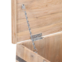 Baule 90x40x40 cm in Legno Massello di Acacia cod mxl 56459