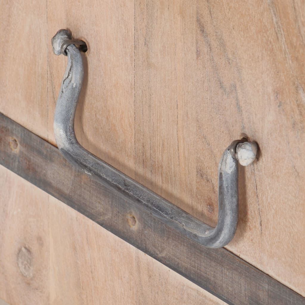 Baule 90x40x40 cm in Legno Massello di Acacia cod mxl 56459