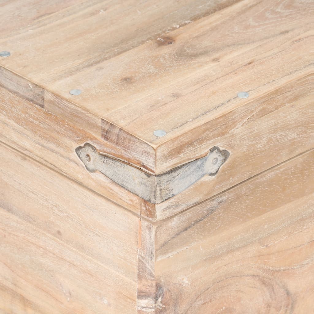 Baule 40x40x40 cm in Legno Massello di Acacia 289640