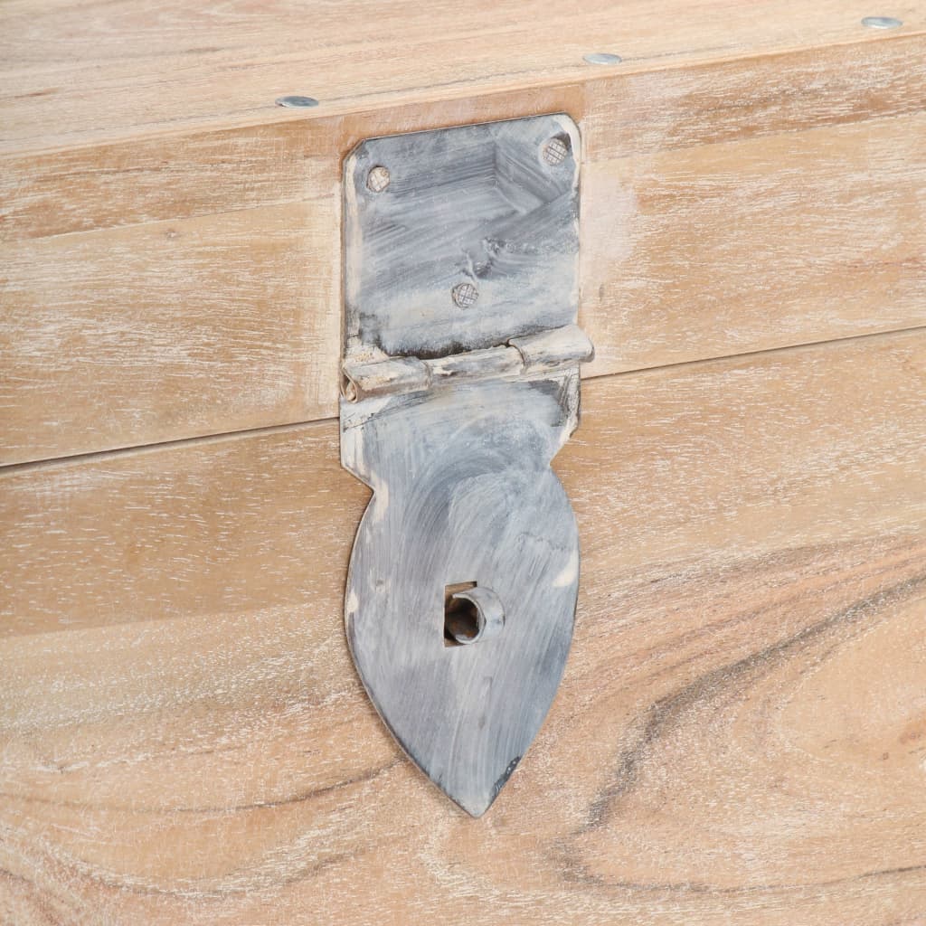 Baule 40x40x40 cm in Legno Massello di Acacia cod mxl 67381