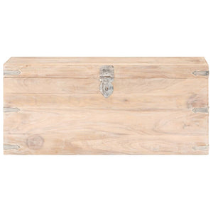 Baule 90x40x40 cm in Legno Massello di Acacia cod mxl 39872
