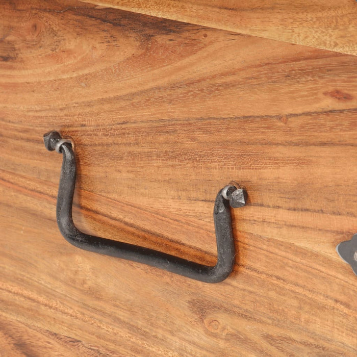 Baule 40x40x40 cm in Legno Massello di Acacia 289645