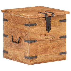 Baule 40x40x40 cm in Legno Massello di Acacia 289645