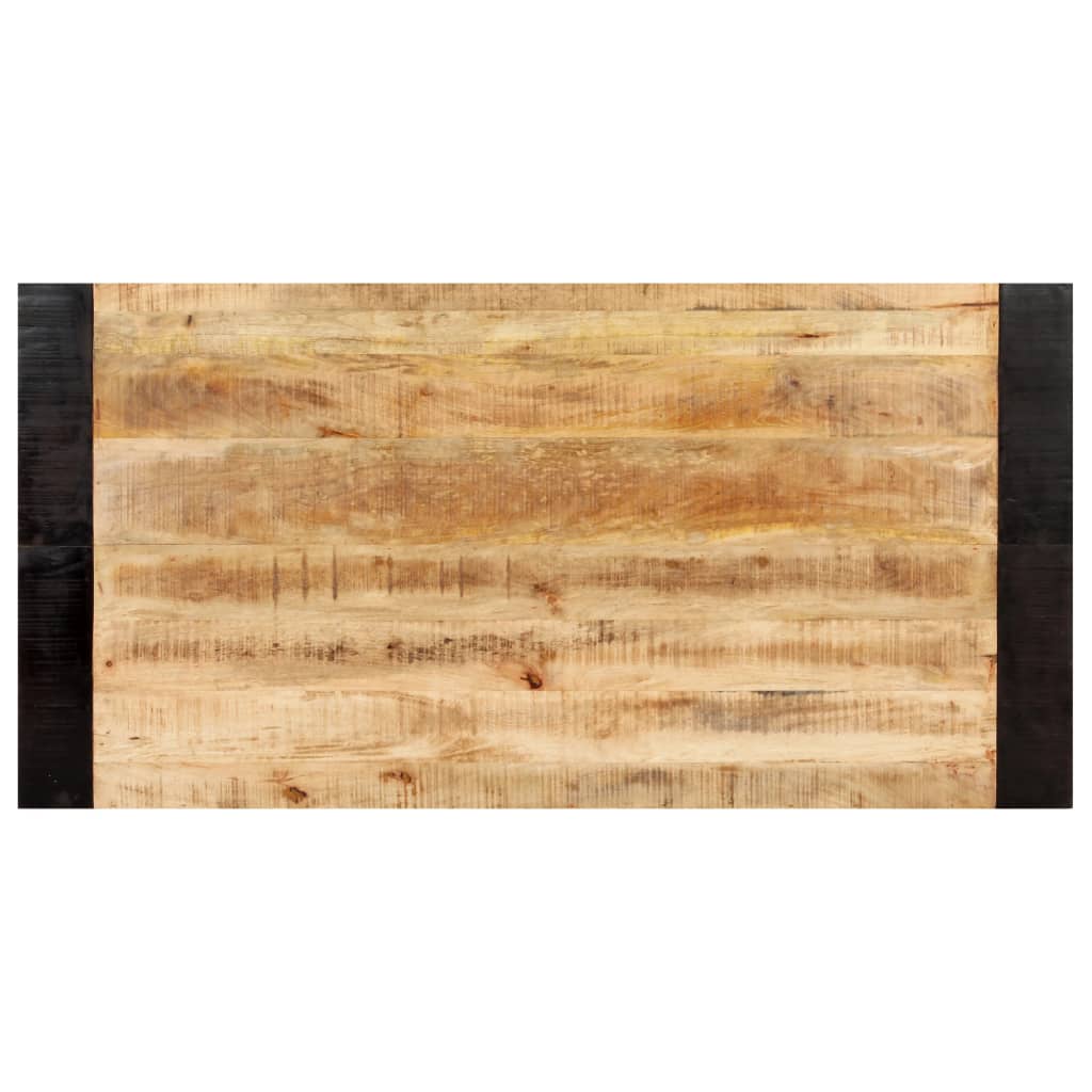 Tavolo da Pranzo 140x70x76 cm in Legno Massello di Mango Grezzo 289654