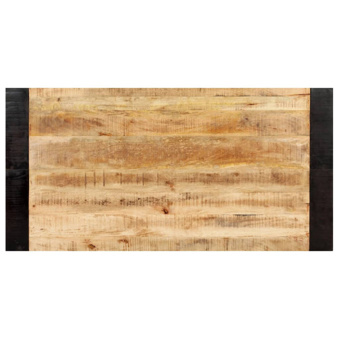 Tavolo da Pranzo 140x70x76 cm in Legno Massello di Mango Grezzo 289654