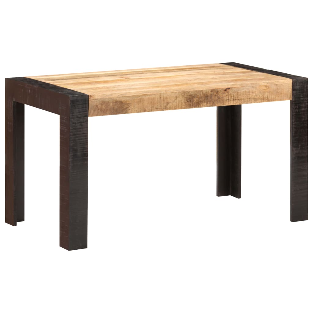 Tavolo da Pranzo 140x70x76 cm in Legno Massello di Mango Grezzo 289654