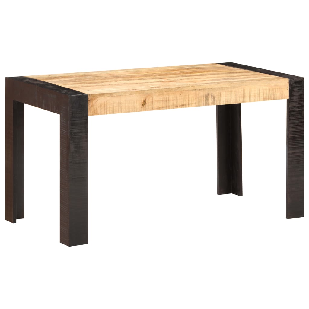 Tavolo da Pranzo 140x70x76 cm in Legno Massello di Mango Grezzo 289654
