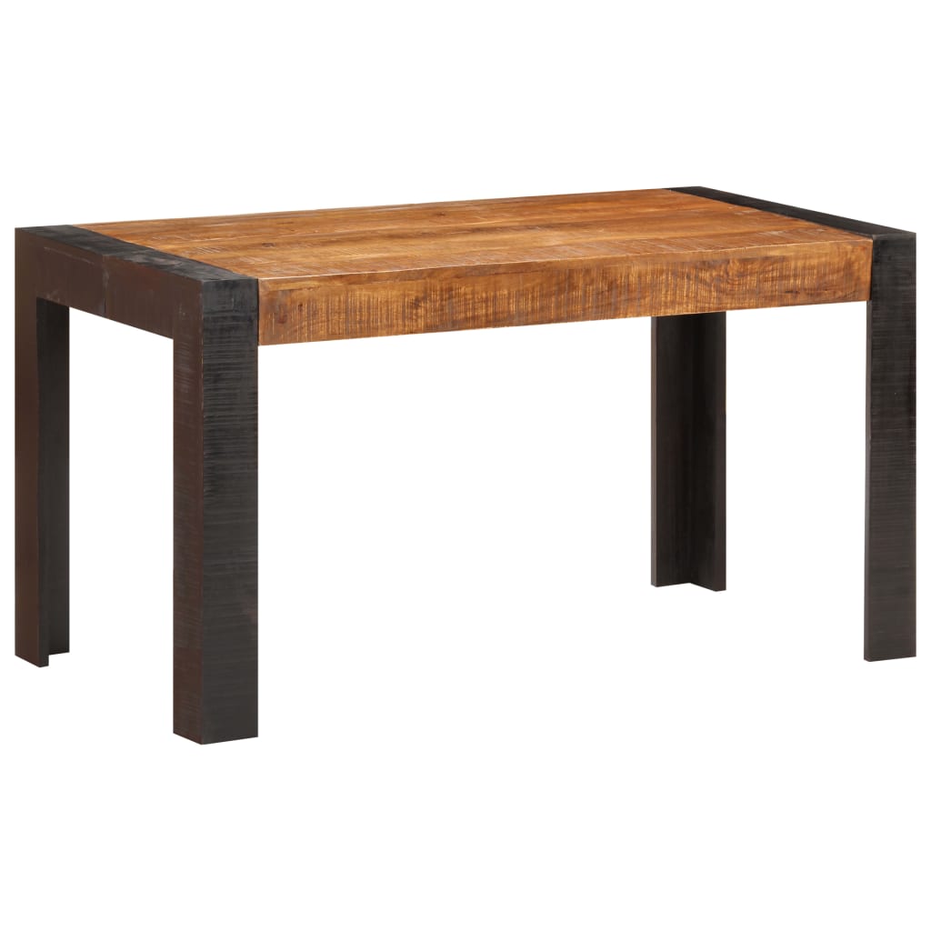 Tavolo da Pranzo 140x70x76 cm in Legno Massello di Mango Grezzo cod mxl 48039