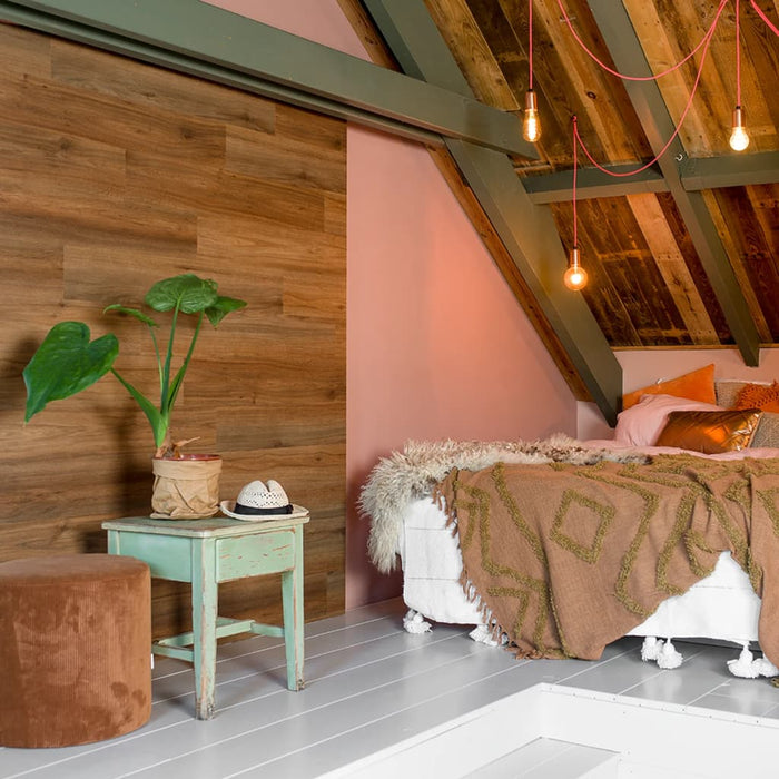 WallArt Pannelli Effetto Legno Rovere Naturale Marrone 432695