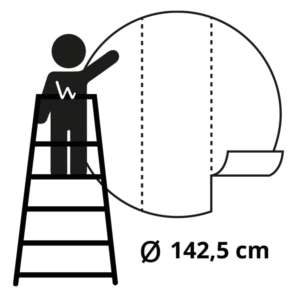 WallArt Carta da Parati Circolare Nemo the Anemonefish 142,5 cm 440374