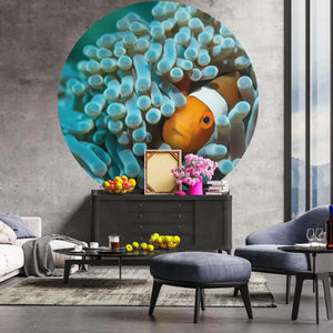 WallArt Carta da Parati Circolare Nemo the Anemonefish 142,5 cm 440374