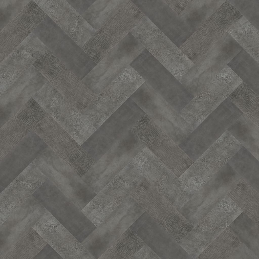 WallArt Piastrelle in Pelle Connaught Grigio Ombra 16 pz