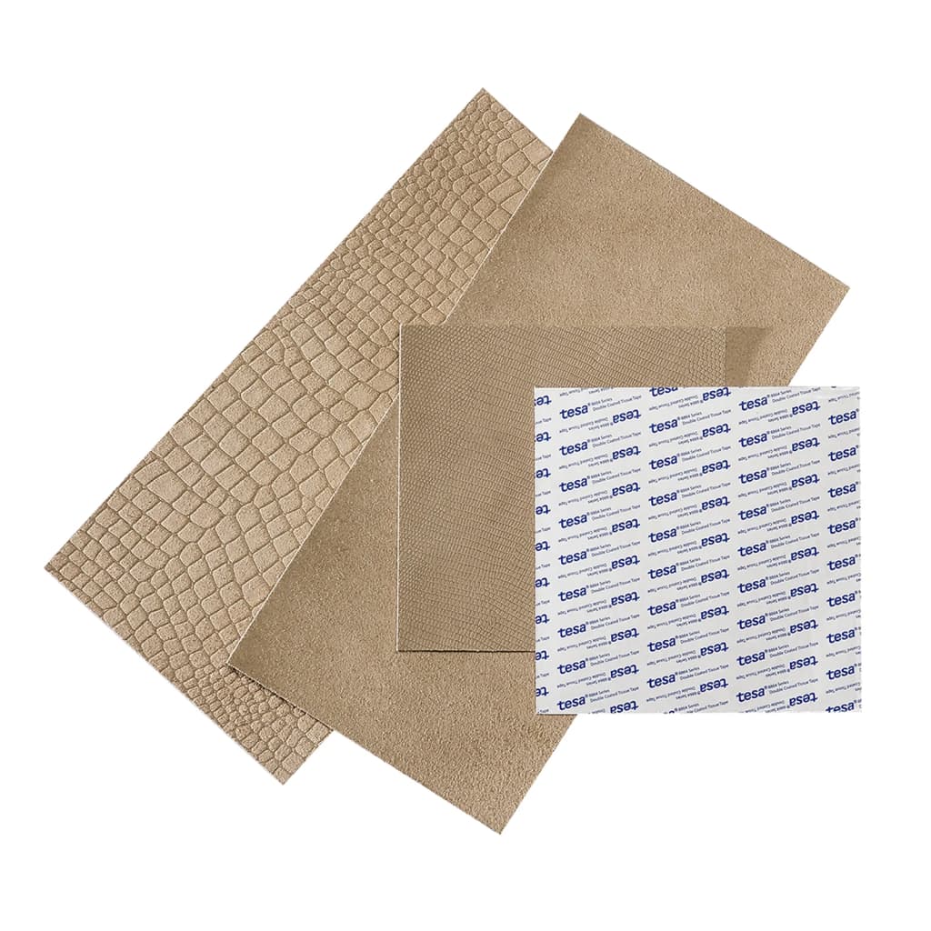 WallArt Piastrelle in Pelle Borret Beige Sabbia 32 pz 440928