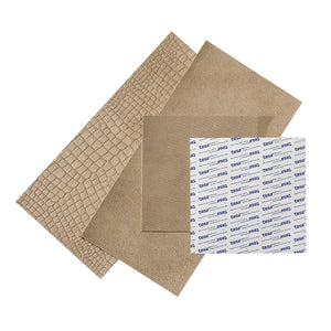 WallArt Piastrelle in Pelle Borret Beige Sabbia 32 pz 440928