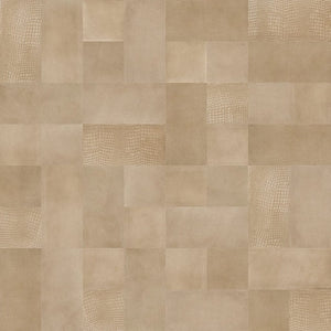 WallArt Piastrelle in Pelle Borret Beige Sabbia 32 pz 440928