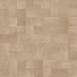 WallArt Piastrelle in Pelle Borret Beige Sabbia 32 pz 440928