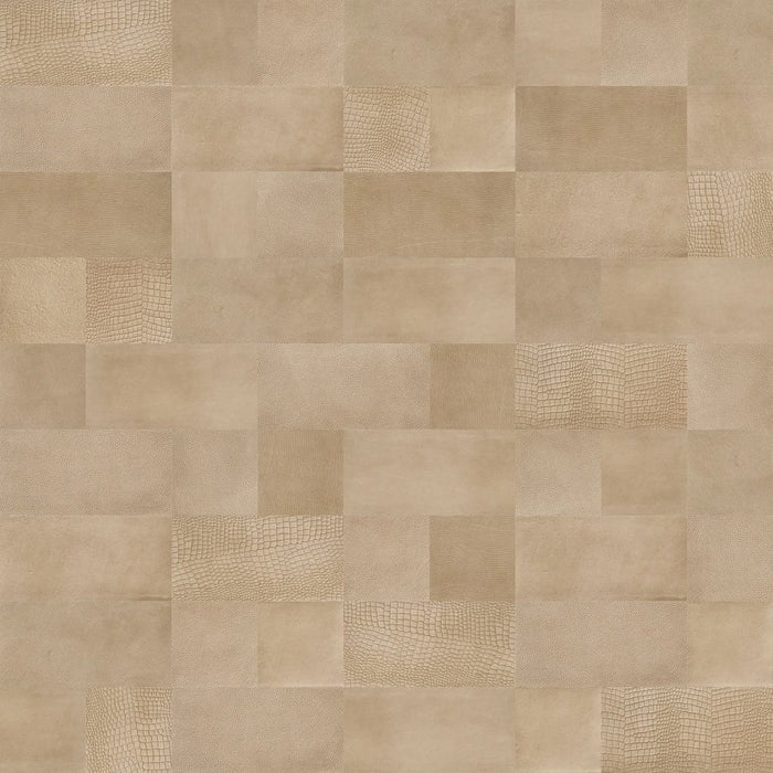 WallArt Piastrelle in Pelle Borret Beige Sabbia 32 pz 440928