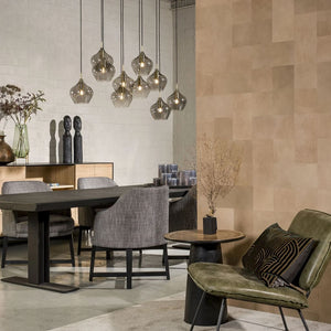 WallArt Piastrelle in Pelle Borret Beige Sabbia 32 pz 440928