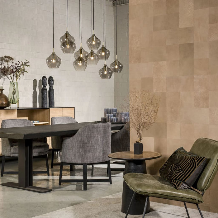 WallArt Piastrelle in Pelle Borret Beige Sabbia 32 pz 440928