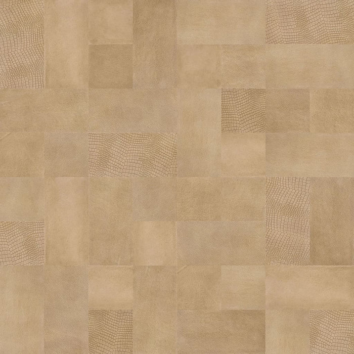 WallArt Piastrelle in Pelle Lugard Marrone Vintage 32 pz